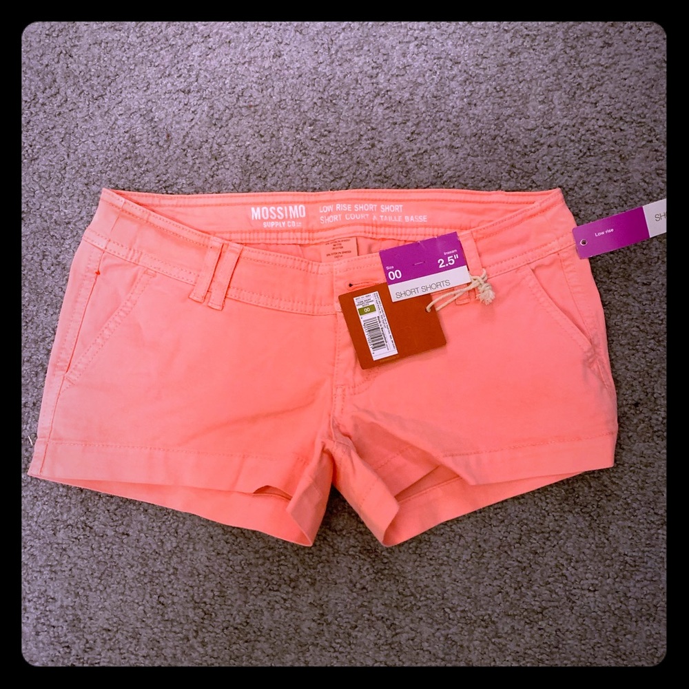 Peach super short shorts